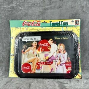 Coca Cola NOS Vintage 1999 Reproduction Metal Travel‎ Tray Pin Up Girls New